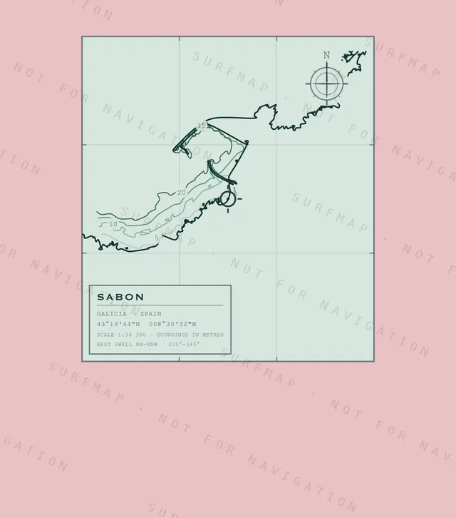 Sabon chart, the full artwork printed on the back