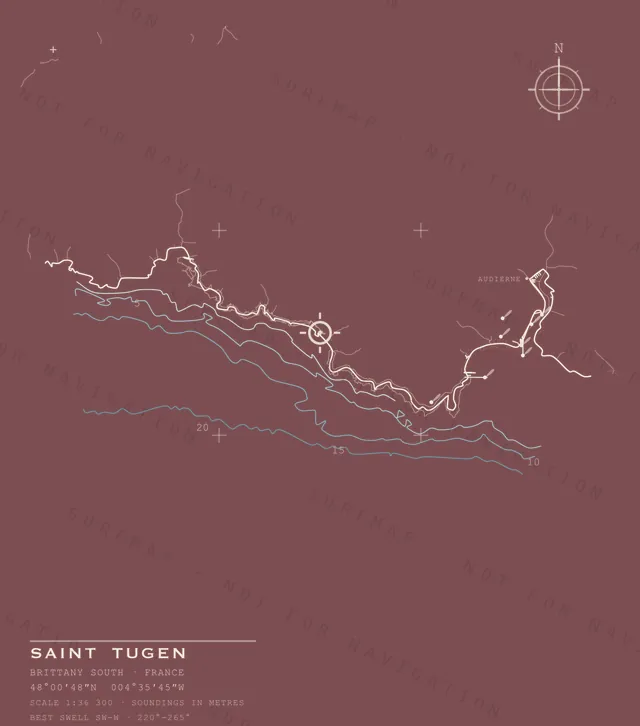 Saint Tugen chart, the full artwork printed on the back