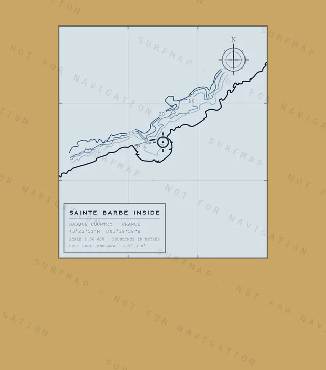 Sainte Barbe Inside chart, the full artwork printed on the back