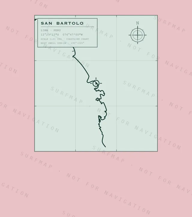 San Bartolo chart, the full artwork printed on the back