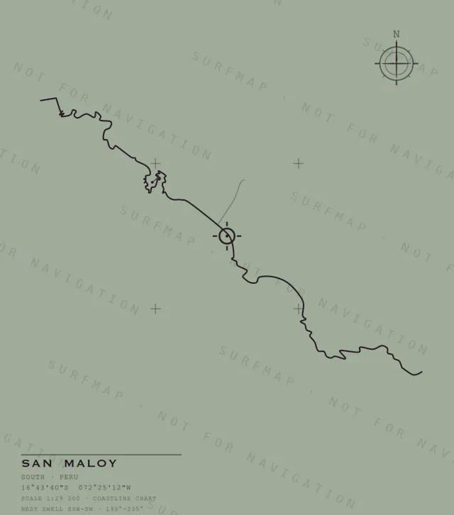 San Maloy chart, the full artwork printed on the back