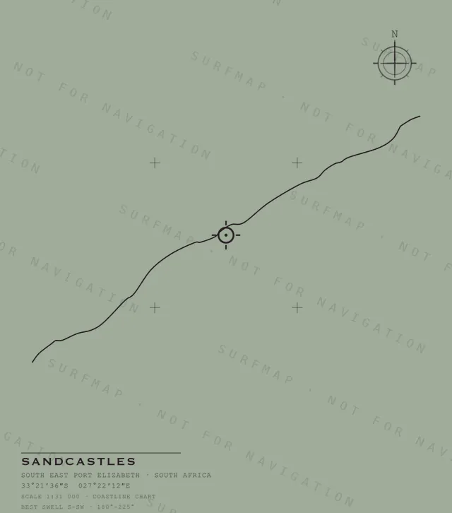 Sandcastles chart, the full artwork printed on the back