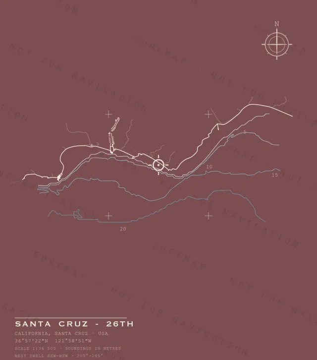 Santa Cruz - 26th chart, the full artwork printed on the back