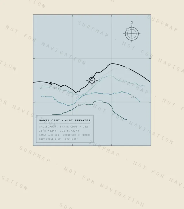 Santa Cruz - 41st Privates chart, the full artwork printed on the back