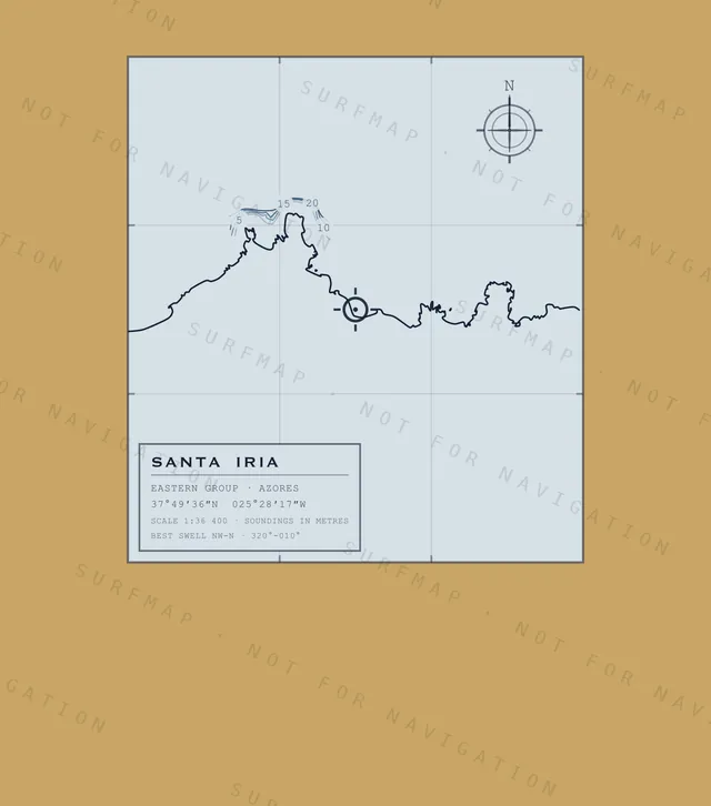 Santa Iria chart, the full artwork printed on the back