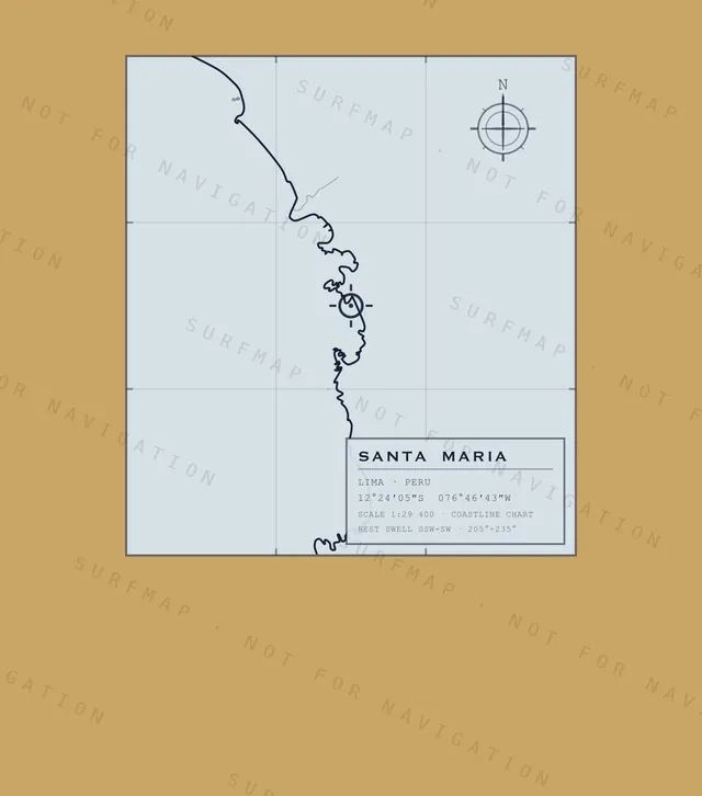 Santa Maria chart, the full artwork printed on the back