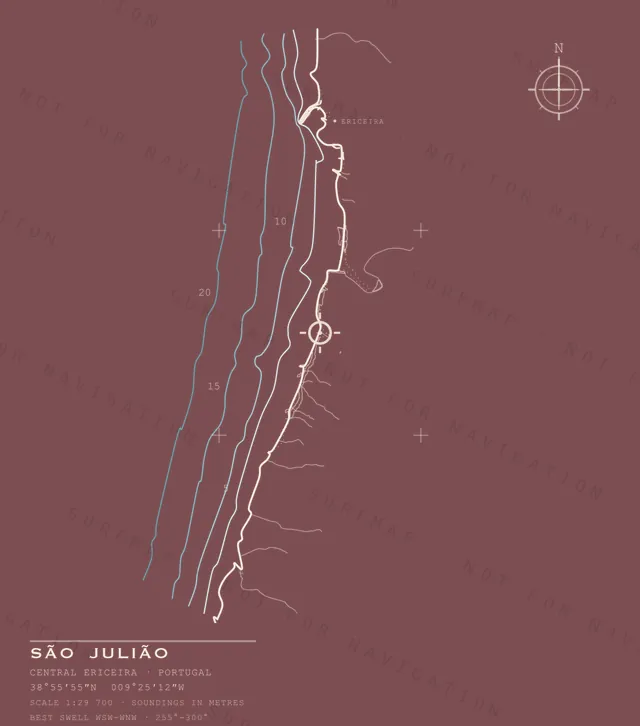 São Julião chart, the full artwork printed on the back