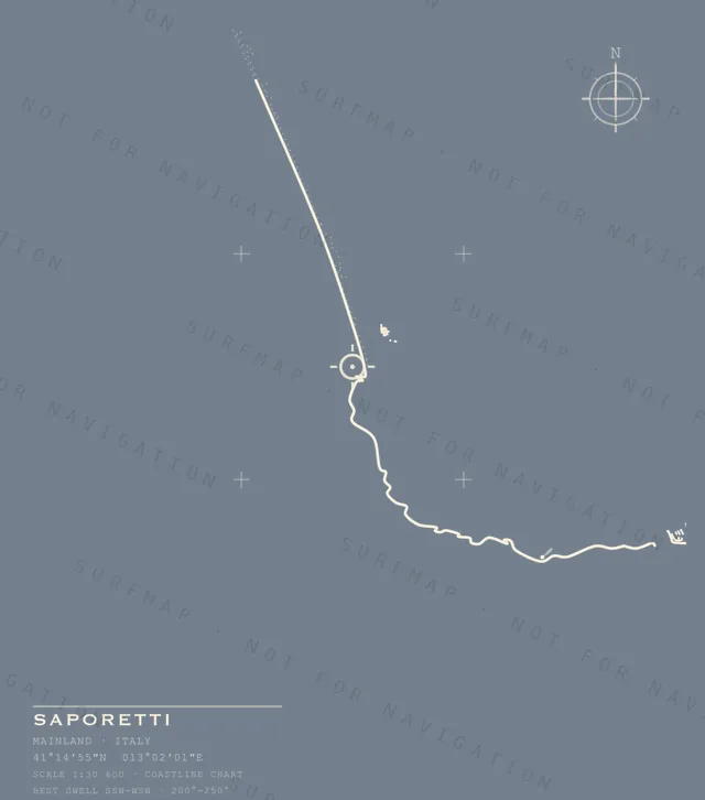 Saporetti chart, the full artwork printed on the back