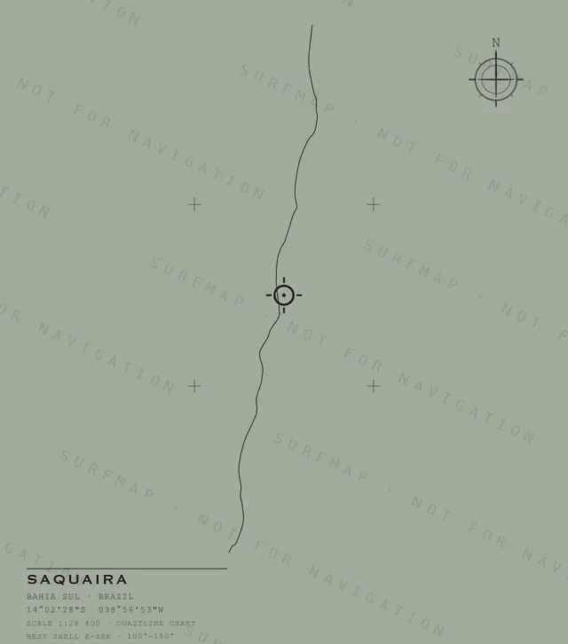 Saquaira chart, the full artwork printed on the back