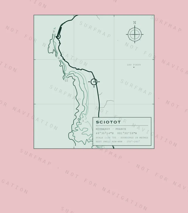 Sciotot chart, the full artwork printed on the back
