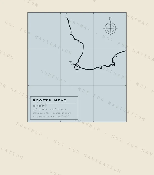 Scotts Head chart, the full artwork printed on the back