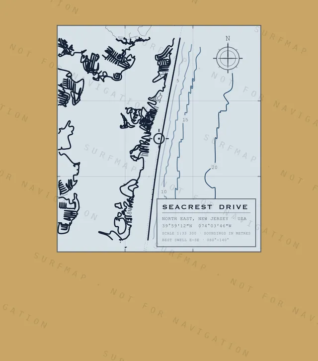 Seacrest Drive chart, the full artwork printed on the back