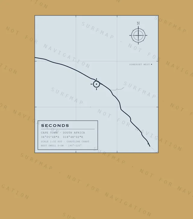 Seconds chart, the full artwork printed on the back
