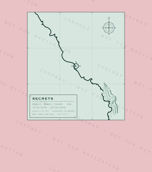 Secrets chart, the full artwork printed on the back