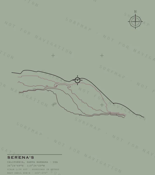 Serena's chart, the full artwork printed on the back
