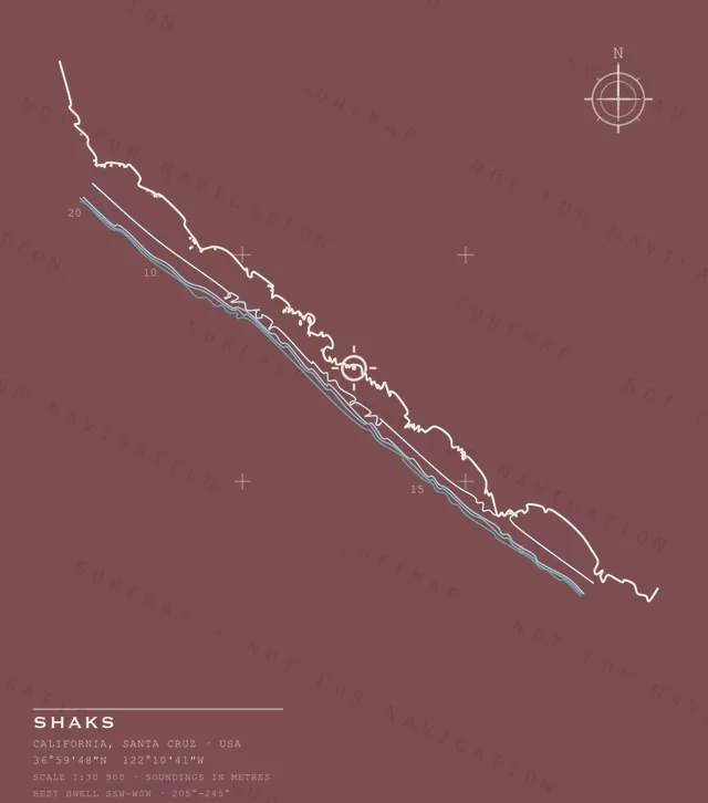 Shaks chart, the full artwork printed on the back