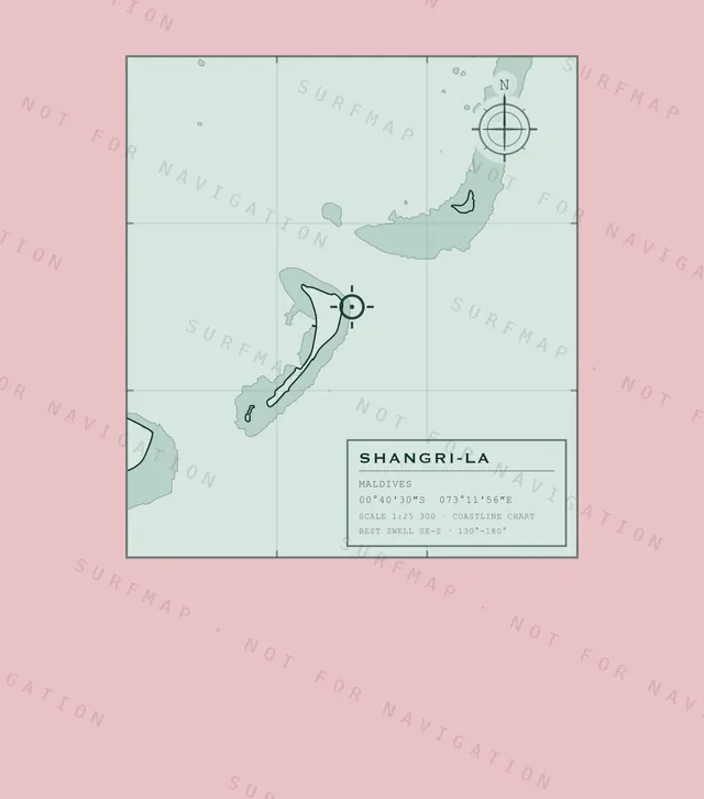 Shangri-La chart, the full artwork printed on the back