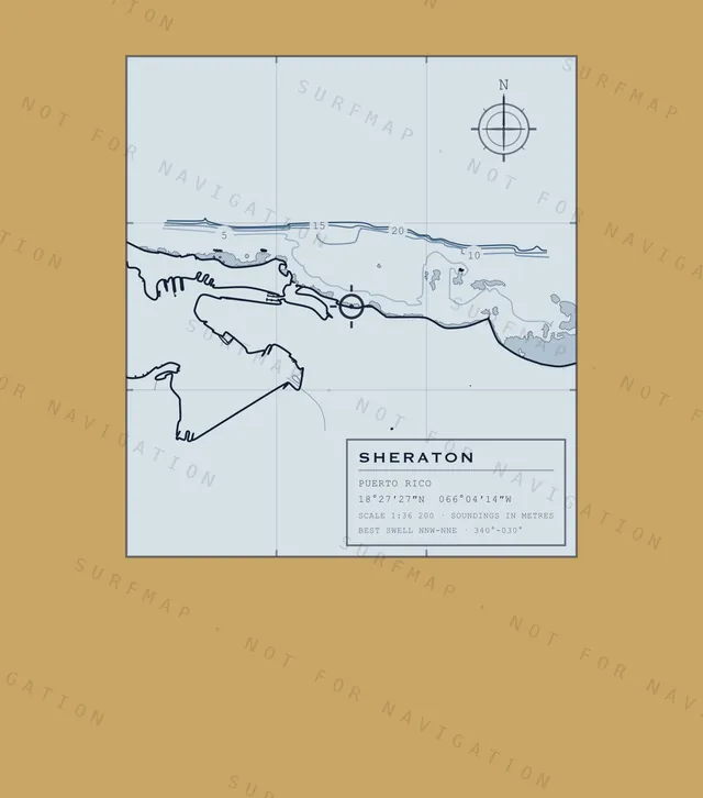 Sheraton chart, the full artwork printed on the back