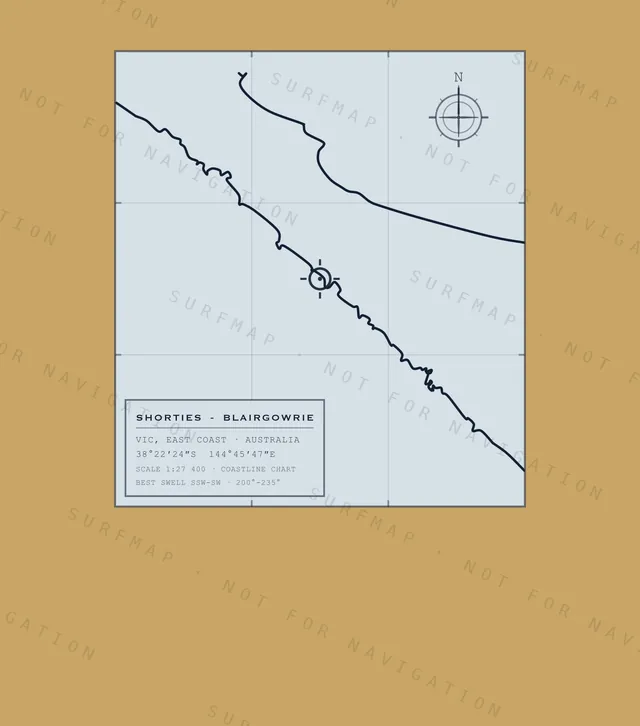 Shorties - Blairgowrie chart, the full artwork printed on the back