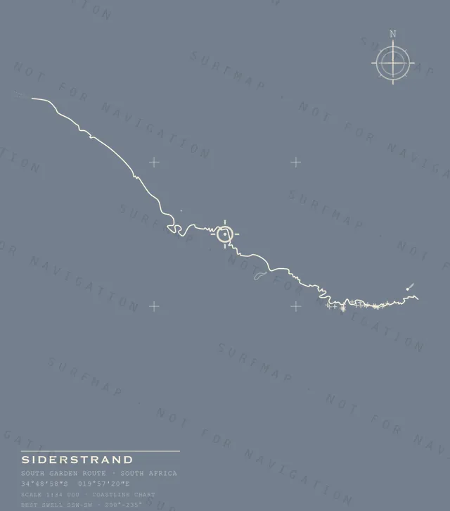 Siderstrand chart, the full artwork printed on the back