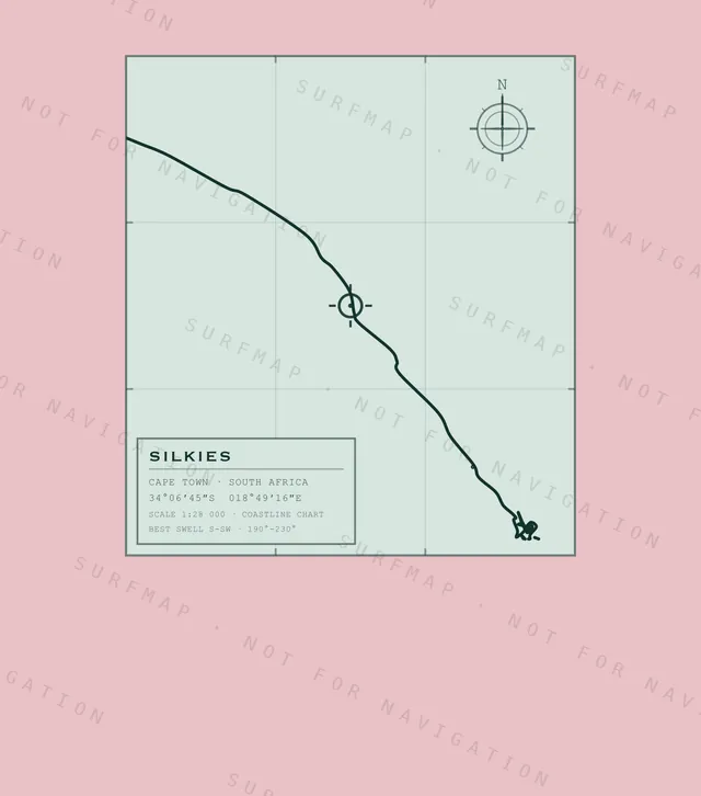 Silkies chart, the full artwork printed on the back