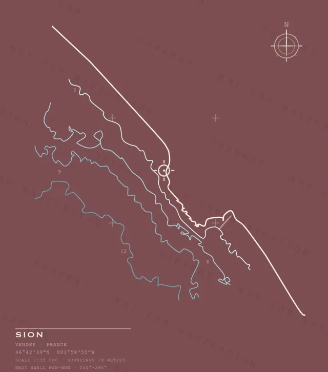 Sion chart, the full artwork printed on the back