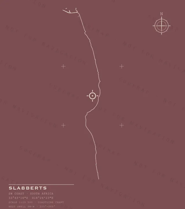 Slabberts chart, the full artwork printed on the back