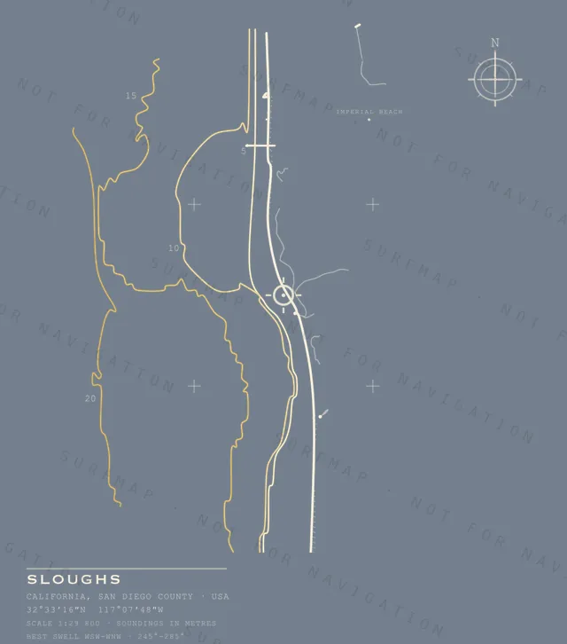 Sloughs chart, the full artwork printed on the back