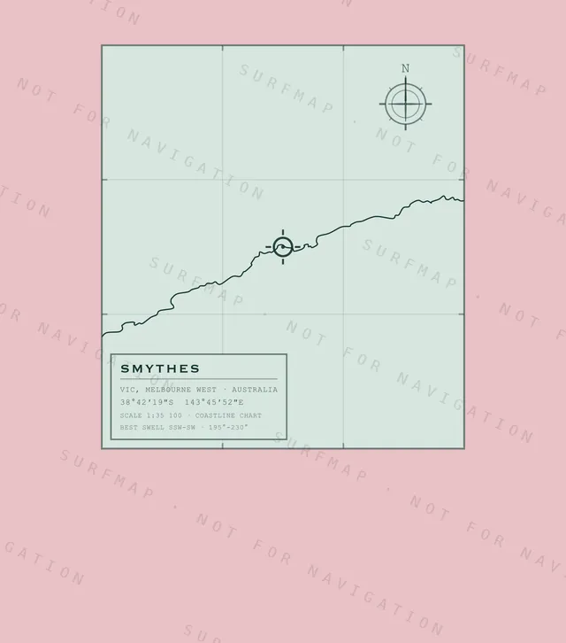 Smythes chart, the full artwork printed on the back