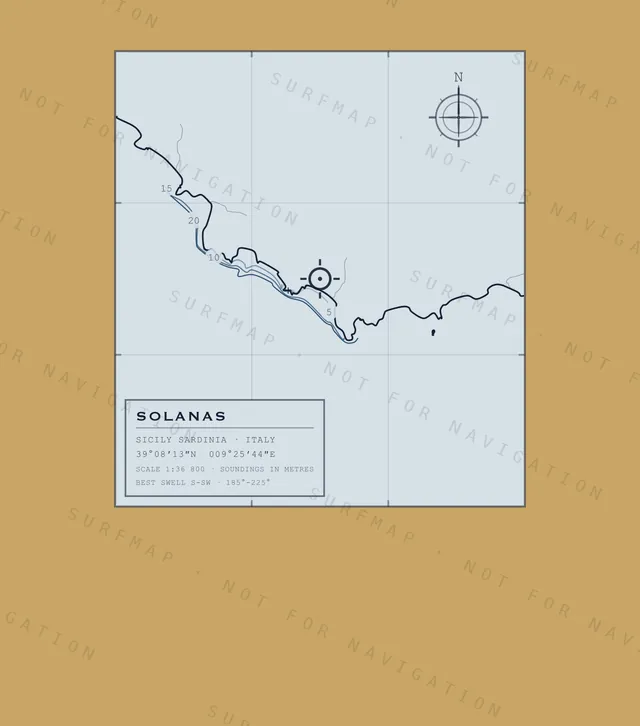 Solanas chart, the full artwork printed on the back