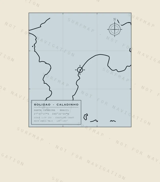 Solidao - Caladinho chart, the full artwork printed on the back