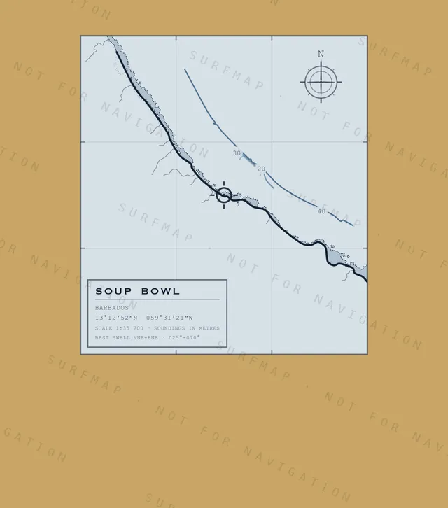Soup Bowl chart, the full artwork printed on the back