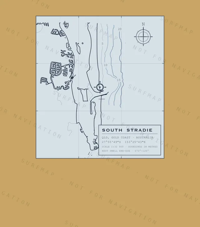 South Stradie chart, the full artwork printed on the back