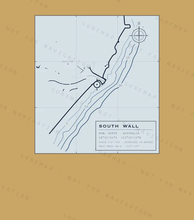 South Wall chart, the full artwork printed on the back