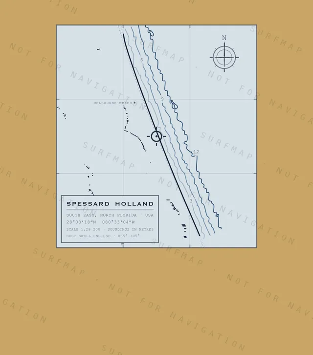 Spessard Holland chart, the full artwork printed on the back