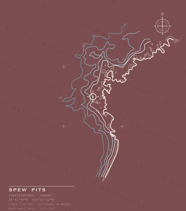 Spew Pits chart, the full artwork printed on the back