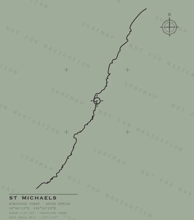 St Michaels chart, the full artwork printed on the back