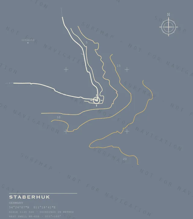 Staberhuk chart, the full artwork printed on the back