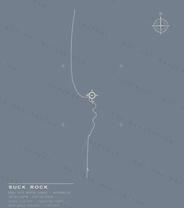 Suck Rock chart, the full artwork printed on the back