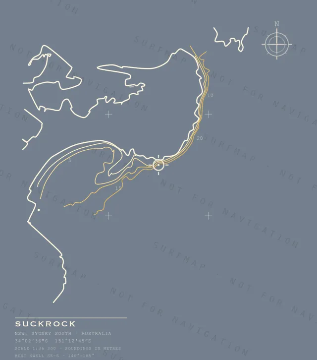 Suckrock chart, the full artwork printed on the back
