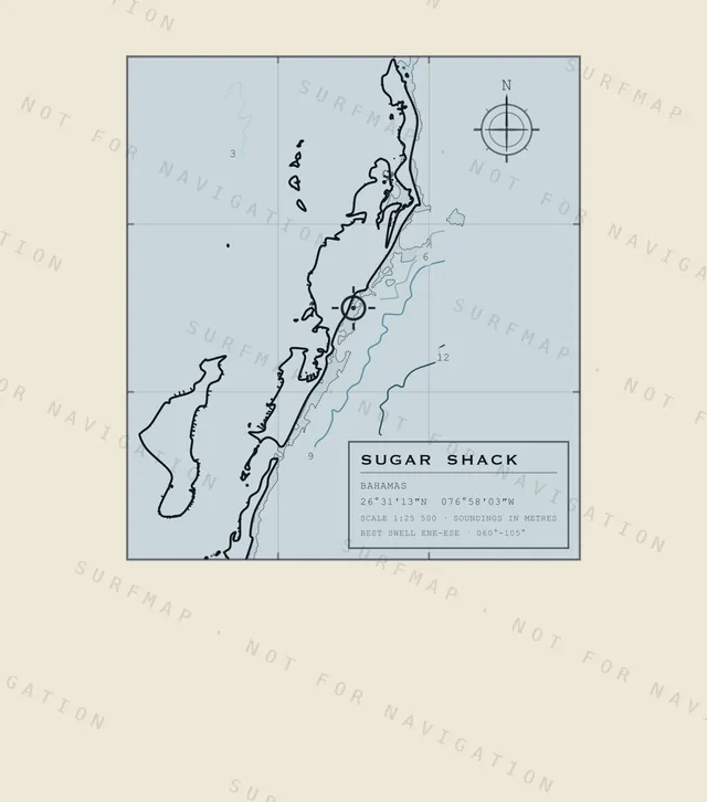 Sugar Shack chart, the full artwork printed on the back
