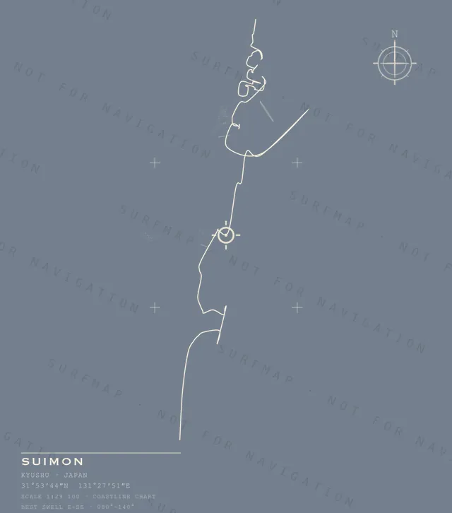 Suimon chart, the full artwork printed on the back