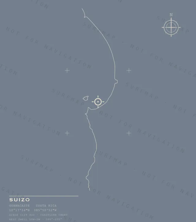 Suizo chart, the full artwork printed on the back