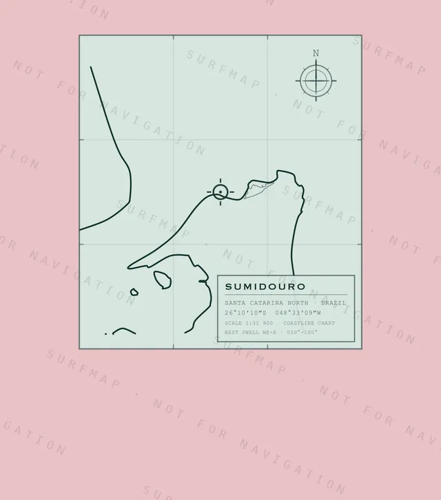 Sumidouro chart, the full artwork printed on the back
