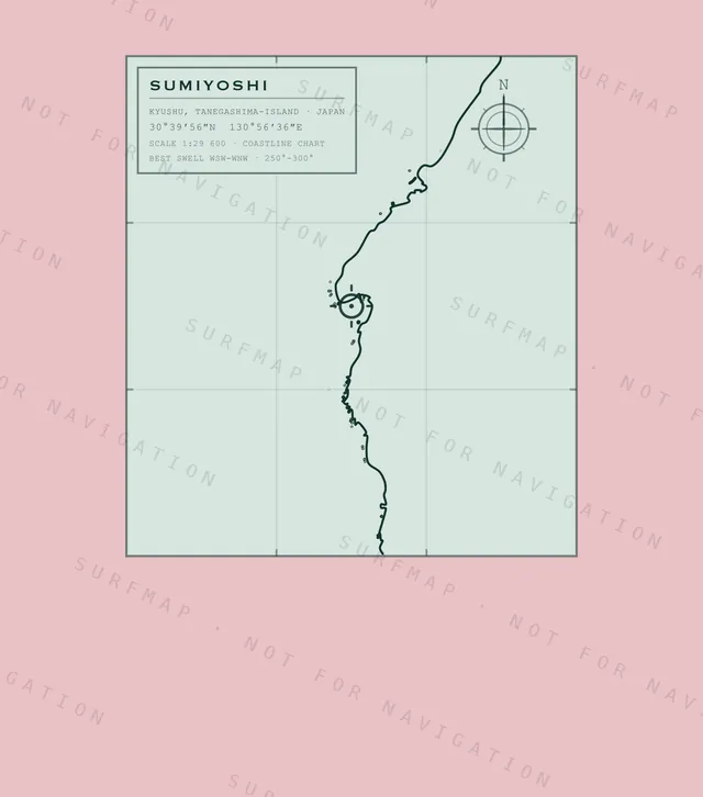 Sumiyoshi chart, the full artwork printed on the back