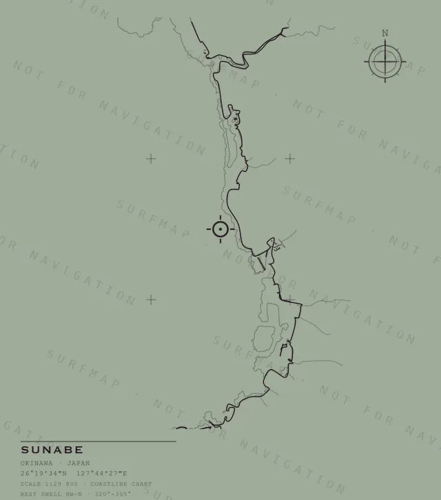 Sunabe chart, the full artwork printed on the back