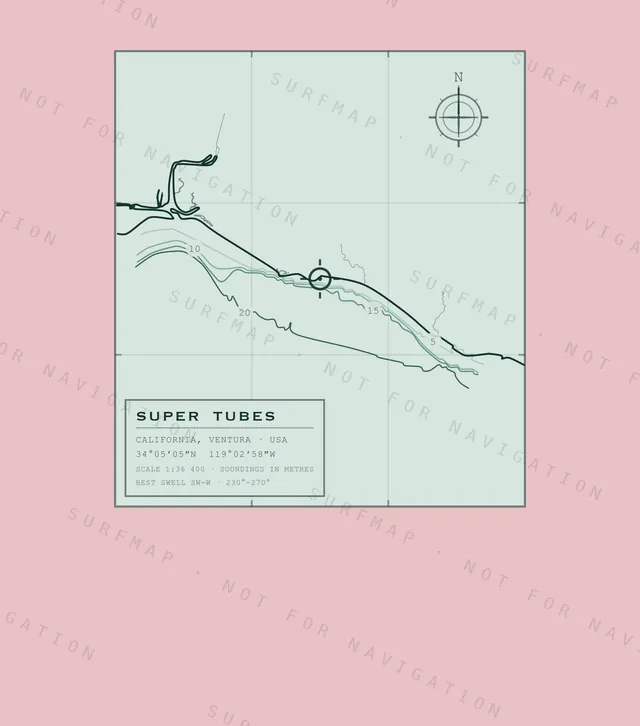 Super Tubes chart, the full artwork printed on the back