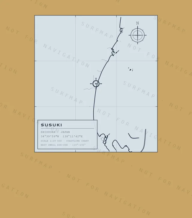 Susuki chart, the full artwork printed on the back