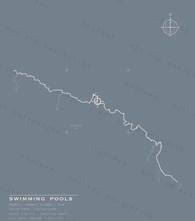 Swimming Pools chart, the full artwork printed on the back