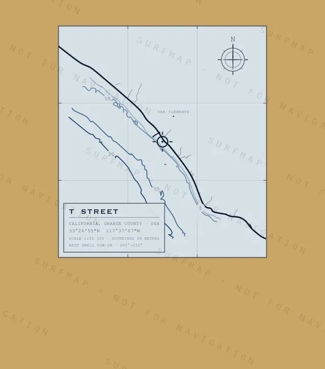 T Street chart, the full artwork printed on the back